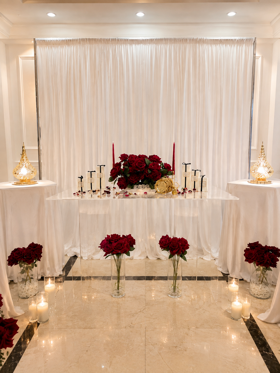 Pack La Présence — décoration mariage roses rouges